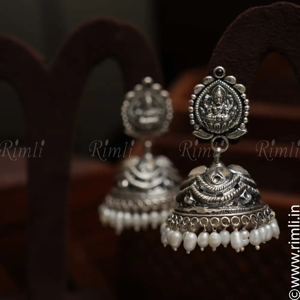 Renu Silver Jhumka - Rimli Boutique