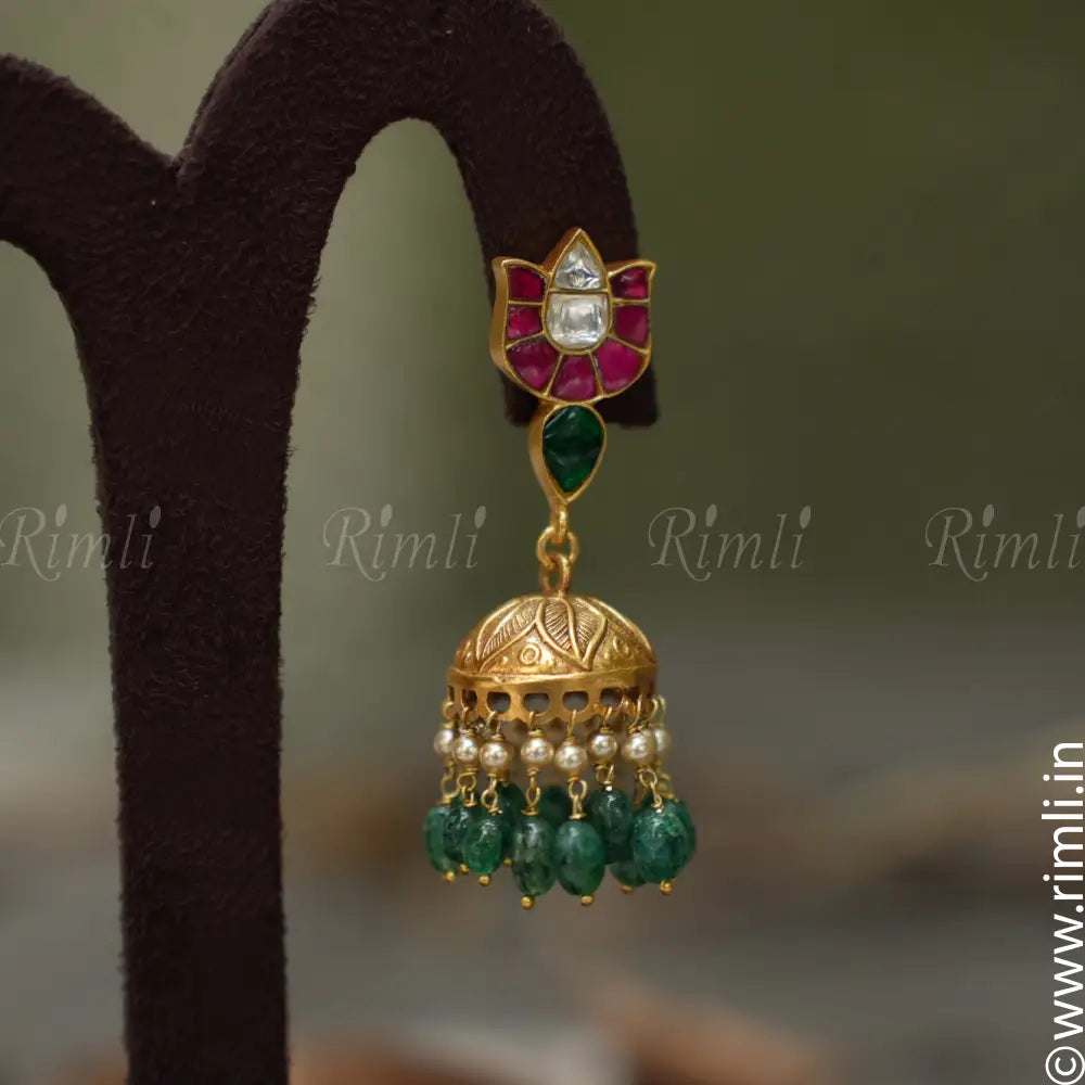 Kavisha Silver Jhumka - Rimli Boutique
