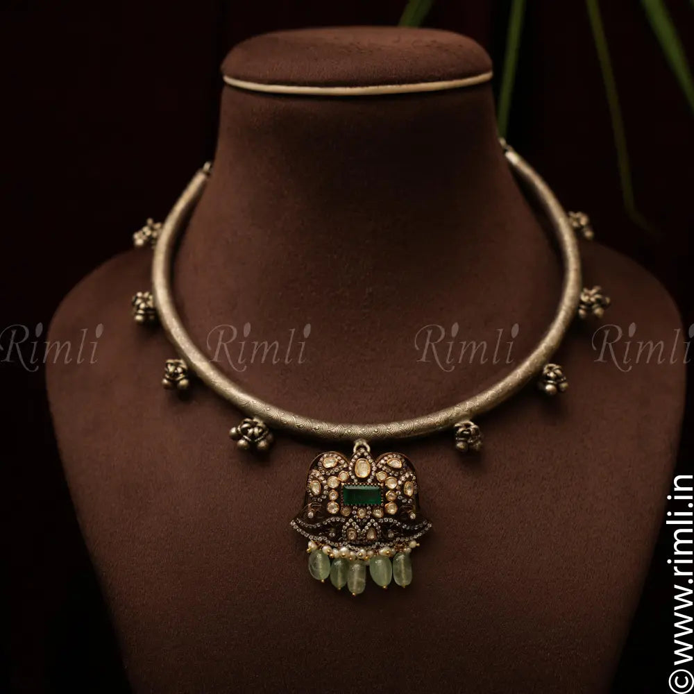 Manu Silver Hasli Necklace - Rimli Boutique