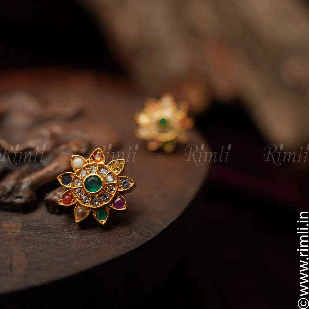 Nayra Silver Ear Stud - Rimli Boutique