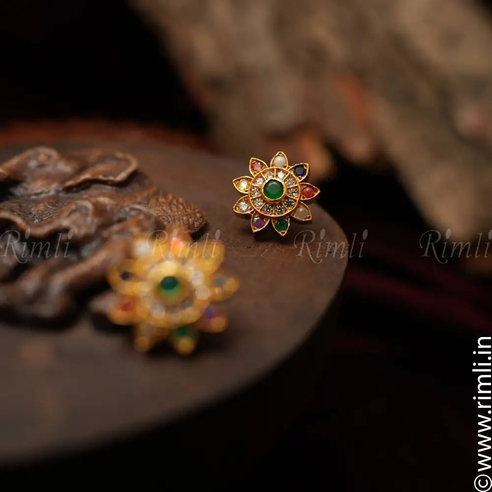 Nayra Silver Ear Stud - Rimli Boutique