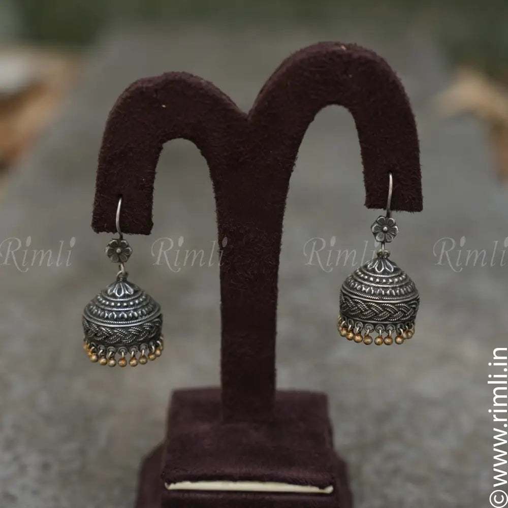 Rita Silver Jhumka - Rimli Boutique
