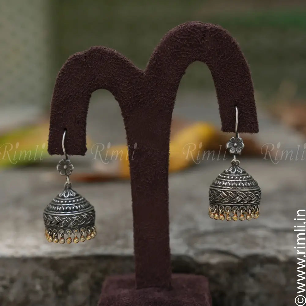 Rita Silver Jhumka - Rimli Boutique