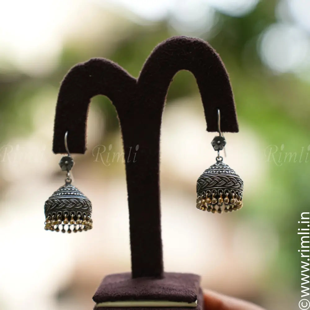 Rita Silver Jhumka - Rimli Boutique