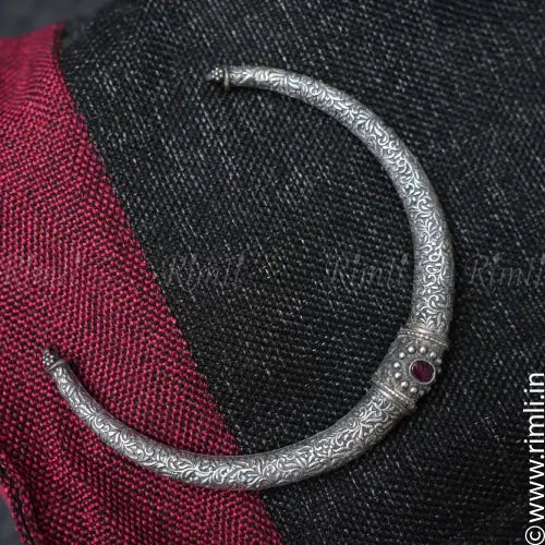 Oxidized Silver Hasli - Rimli Boutique