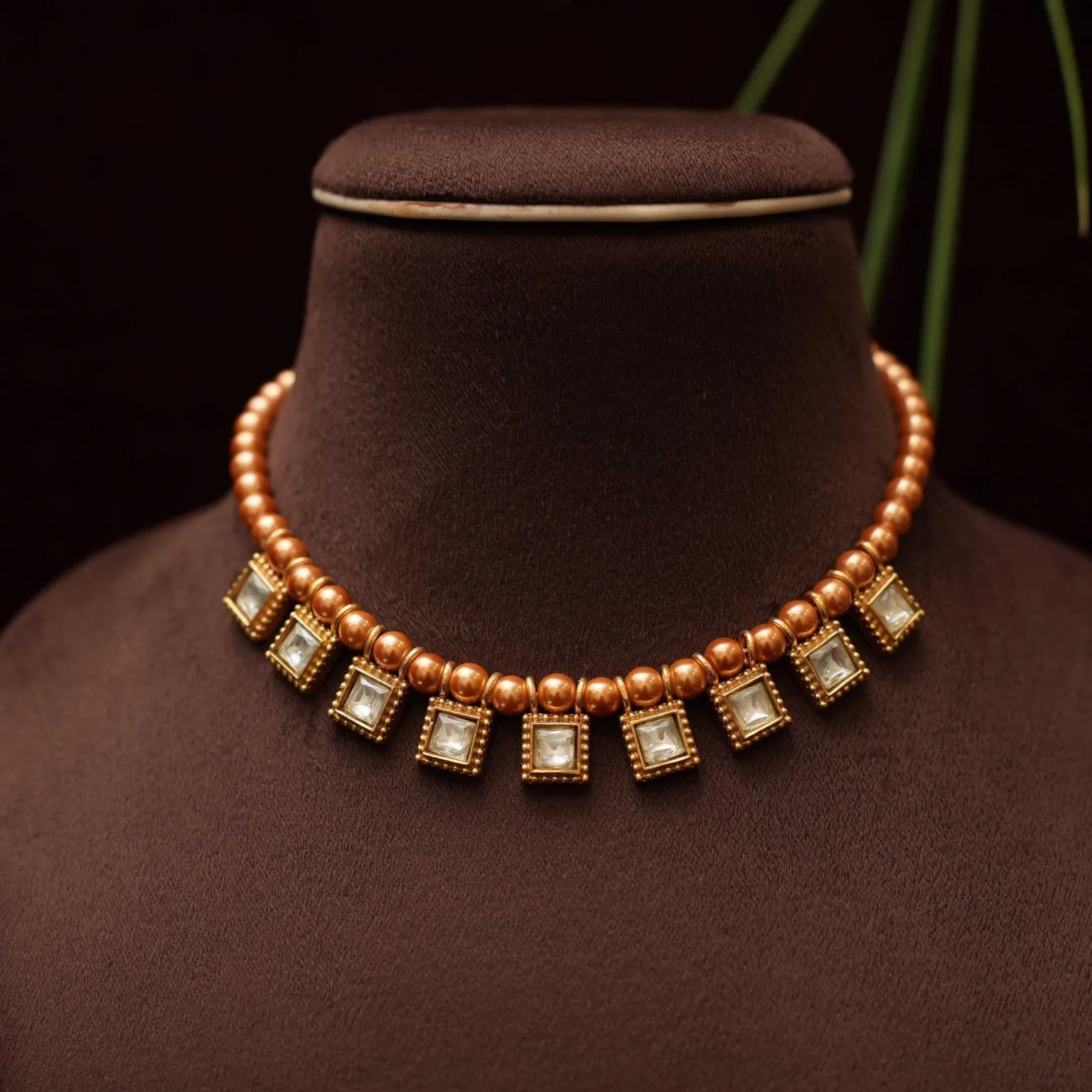 Pearl Kundan Necklace - Rimli Boutique