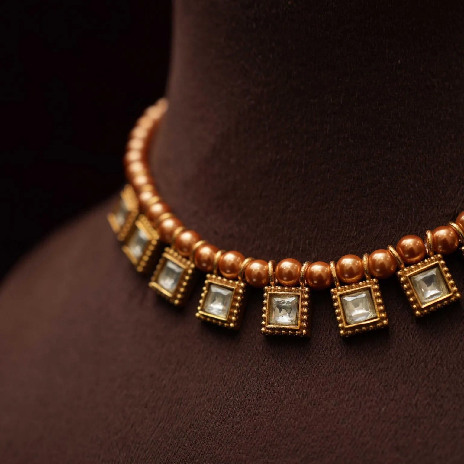 Pearl Kundan Necklace - Rimli Boutique