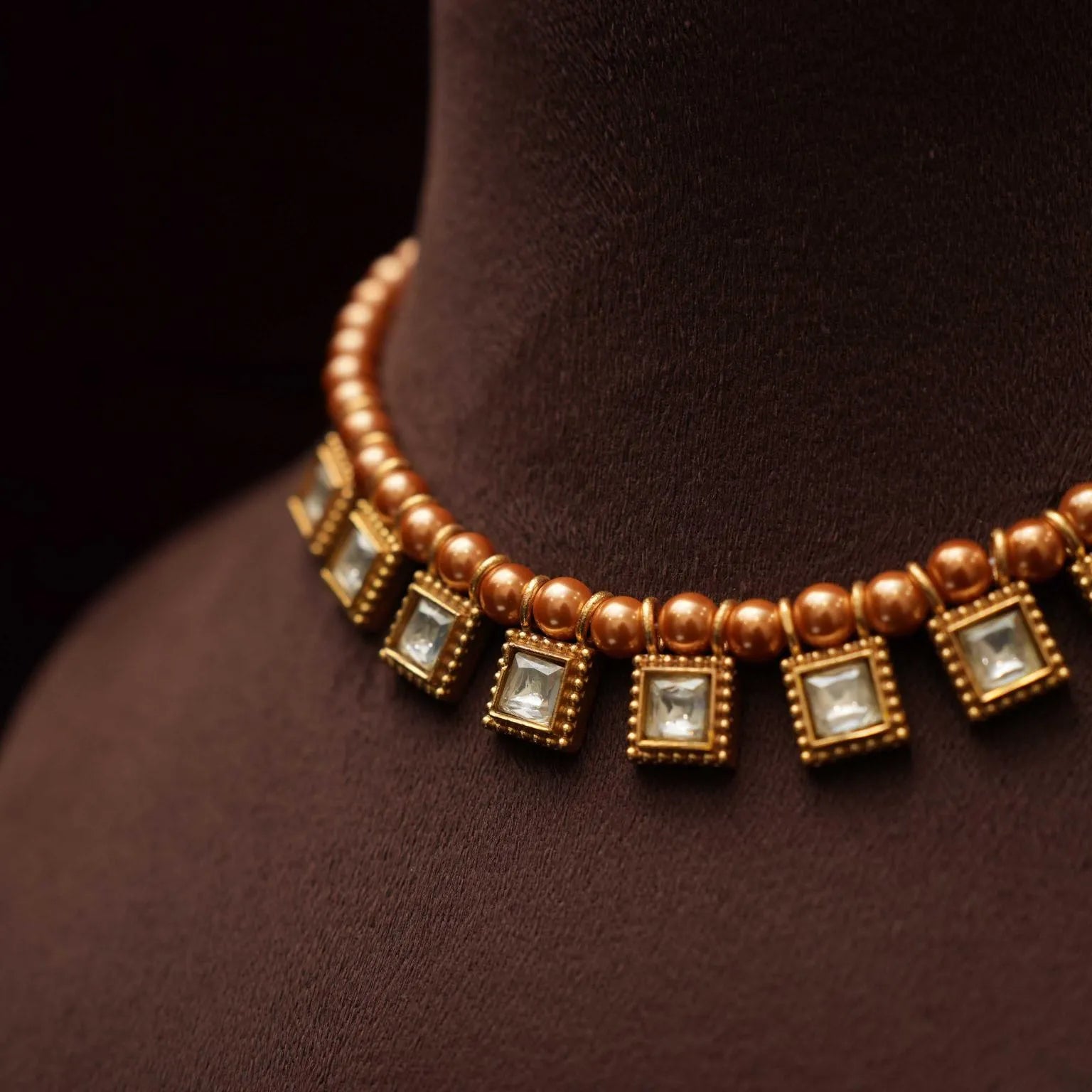 Pearl Kundan Necklace - Rimli Boutique
