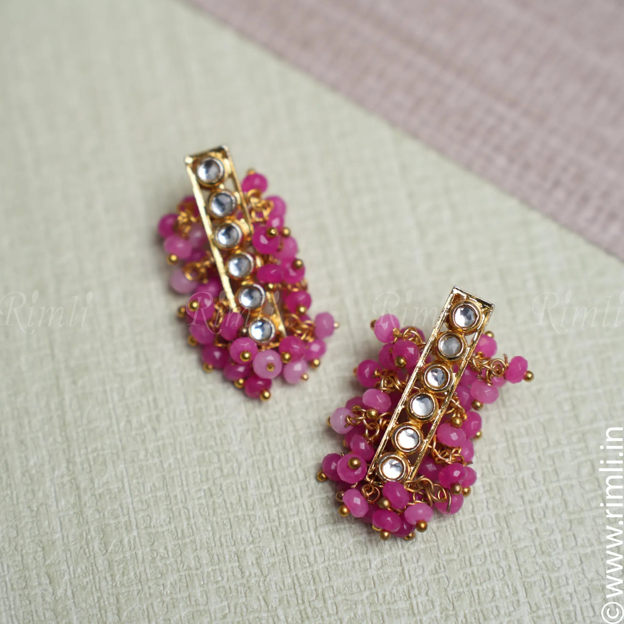 Designer Kundan Earrings - Rimli Boutique