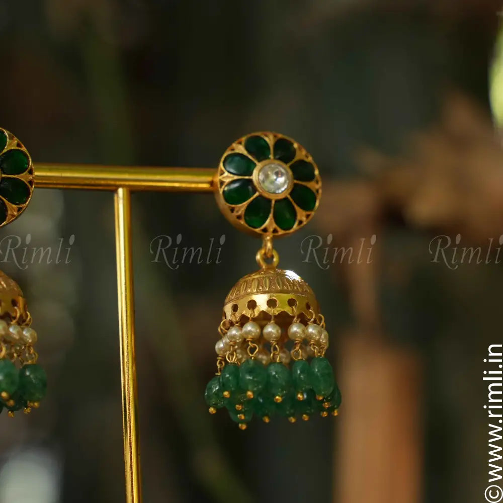 Satvi Silver Jhumka - Rimli Boutique