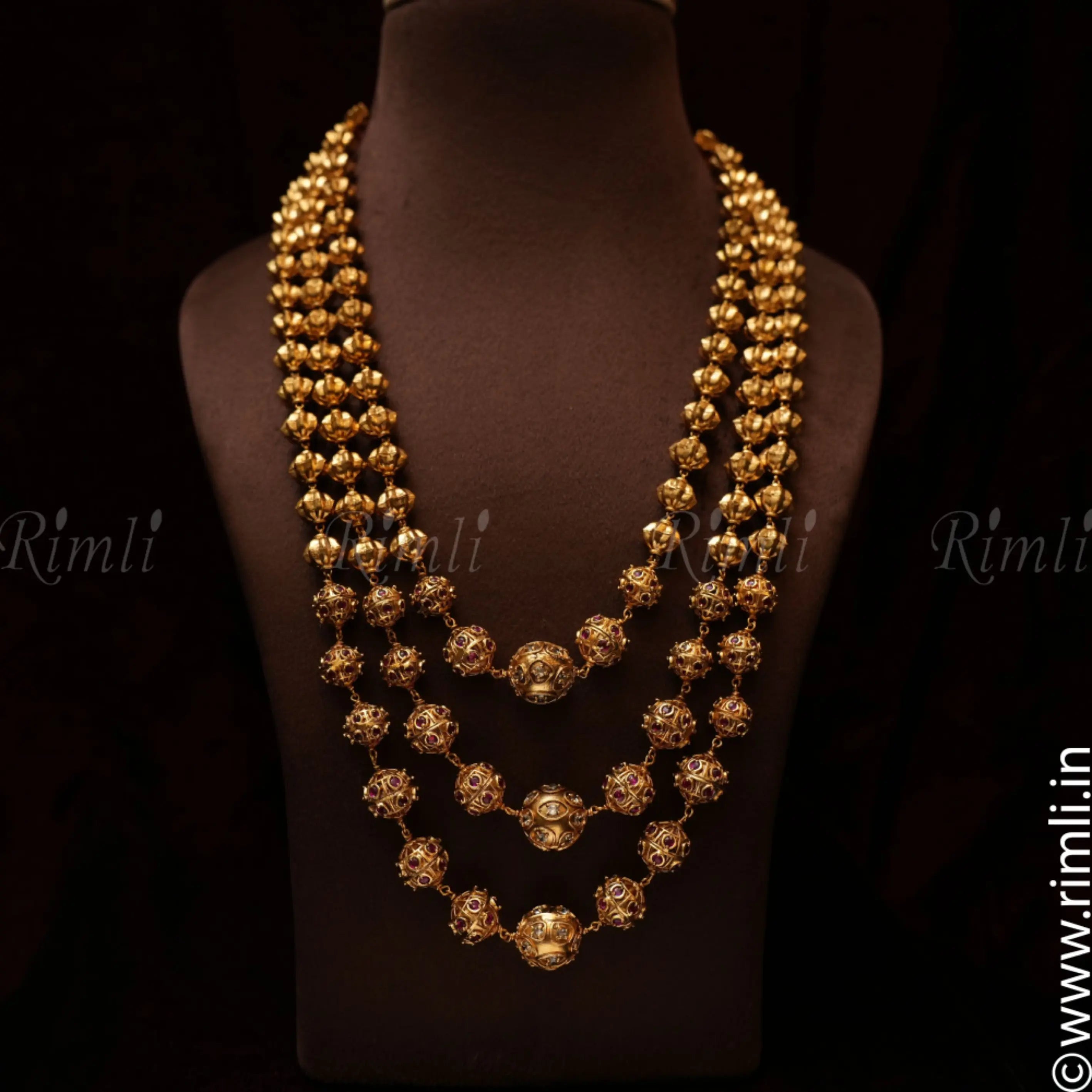 Shana Layered Antique Necklace - Rimli Boutique