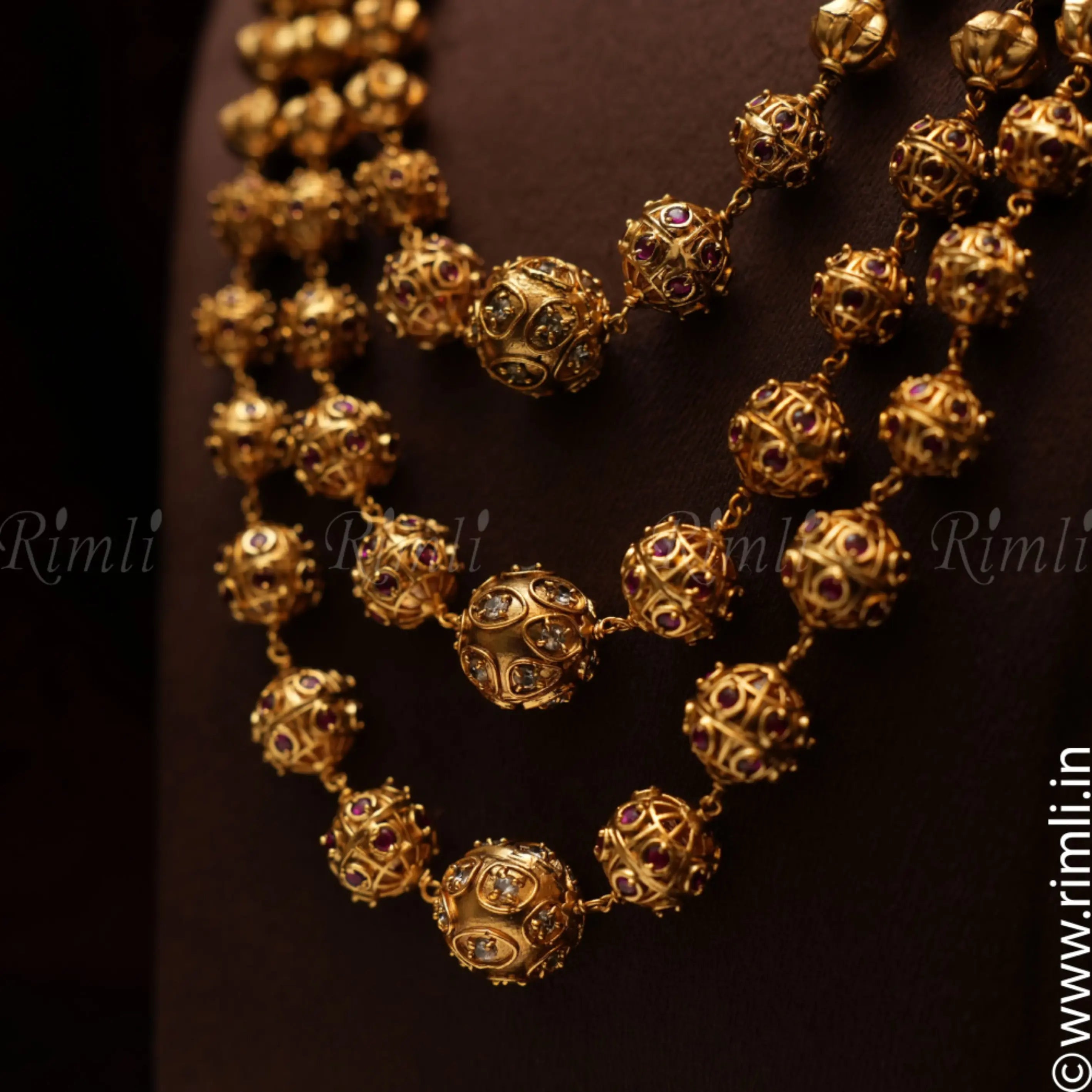 Shana Layered Antique Necklace - Rimli Boutique