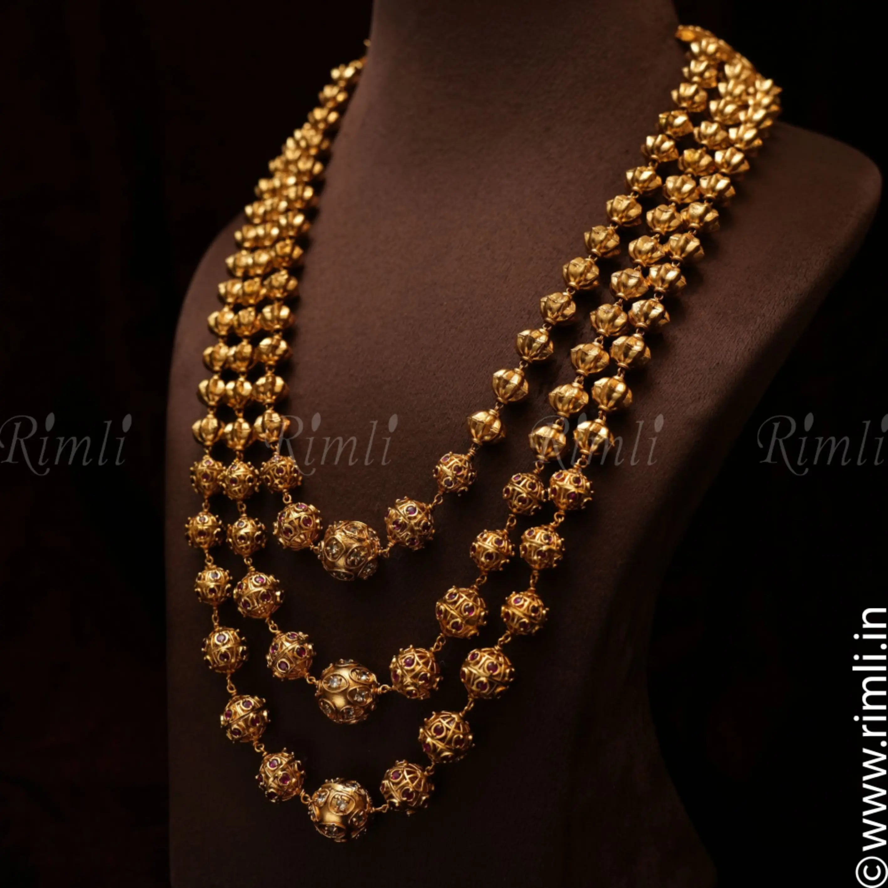 Shana Layered Antique Necklace - Rimli Boutique