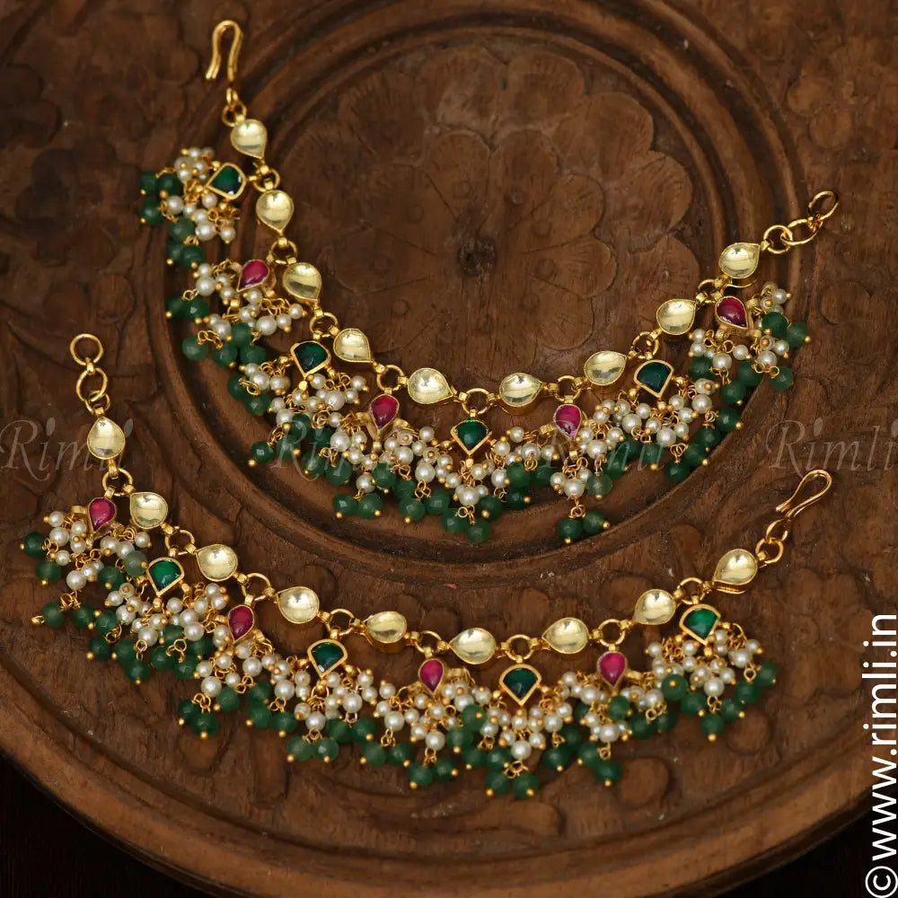 Aarna Polki Ear Chain - Rimli Boutique