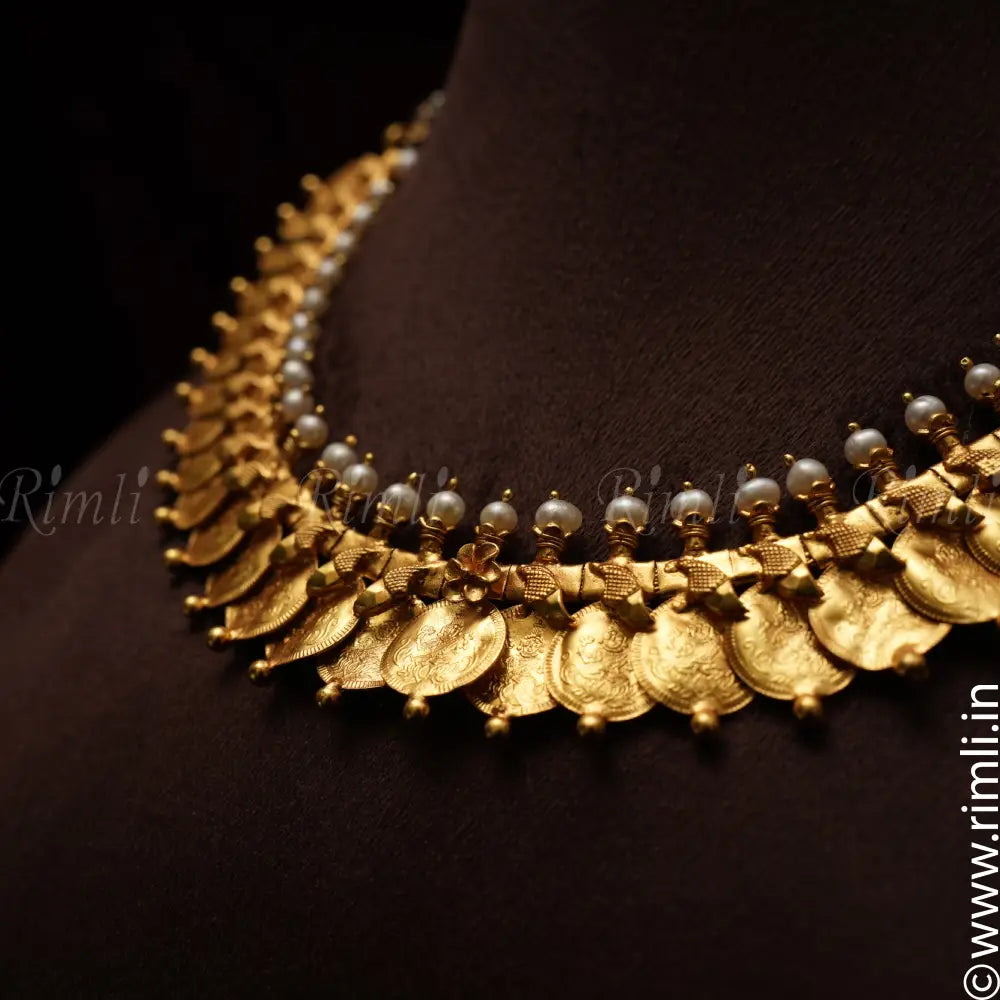 Dhatri Silver Coin Necklace - Rimli Boutique