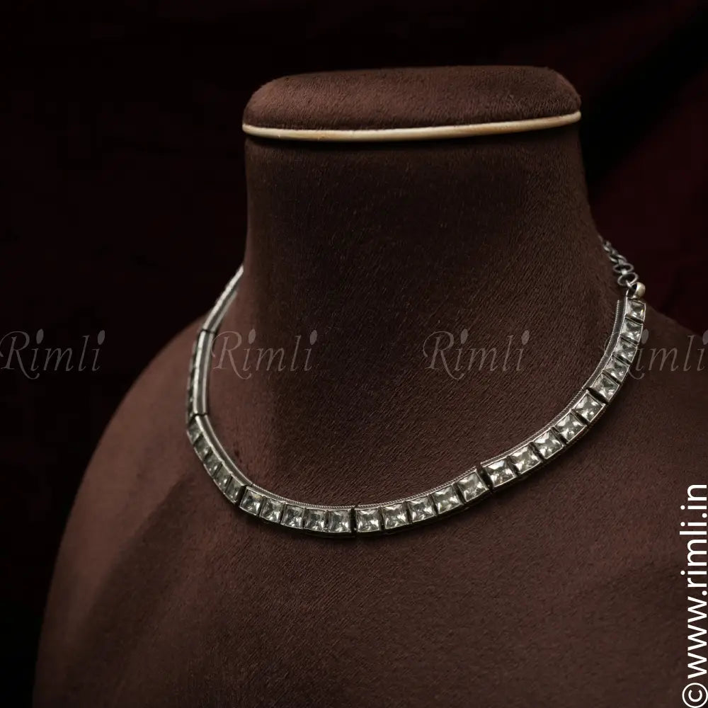 Chandana Silver Necklace - Rimli Boutique