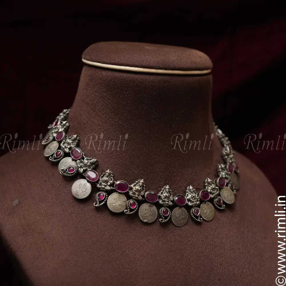 Sheela Silver Necklace - Rimli Boutique