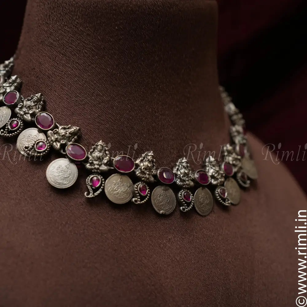Sheela Silver Necklace - Rimli Boutique