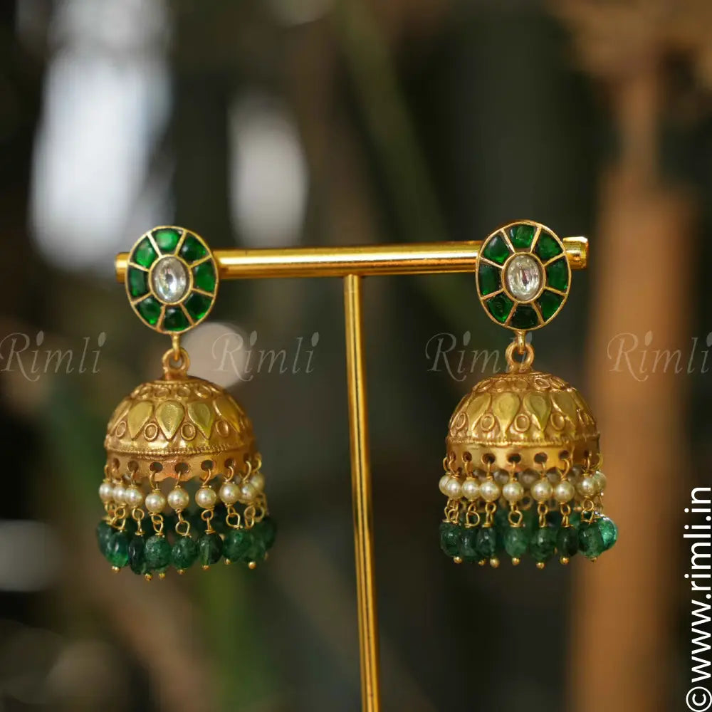 Avisha Silver Jhumka - Rimli Boutique