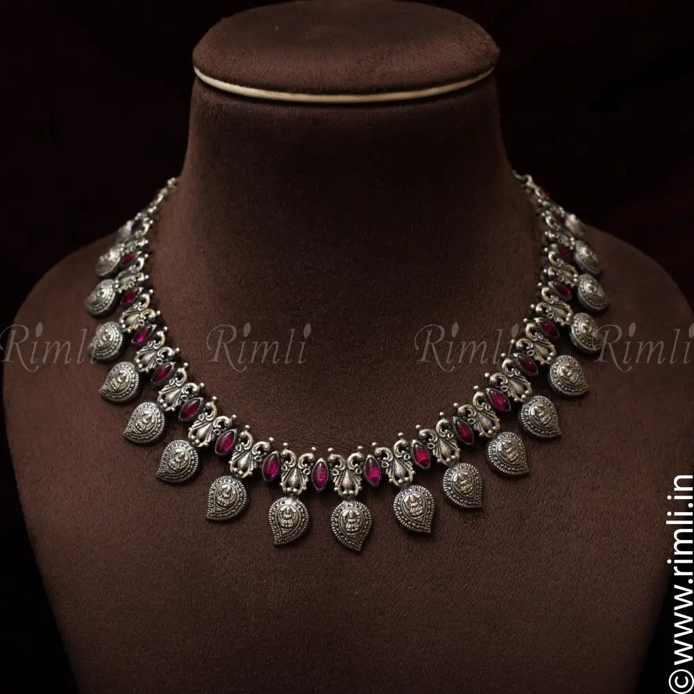 Ekathva Silver Necklace - Rimli Boutique