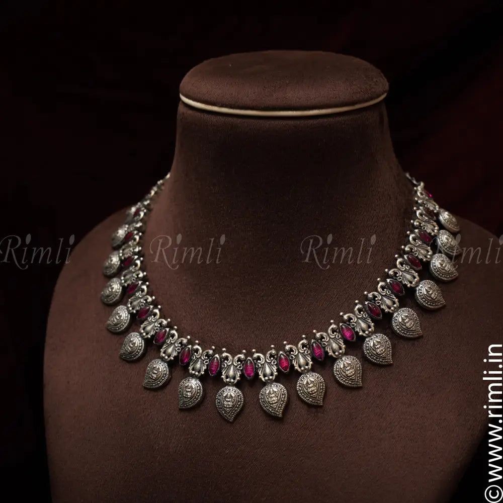 Ekathva Silver Necklace - Rimli Boutique