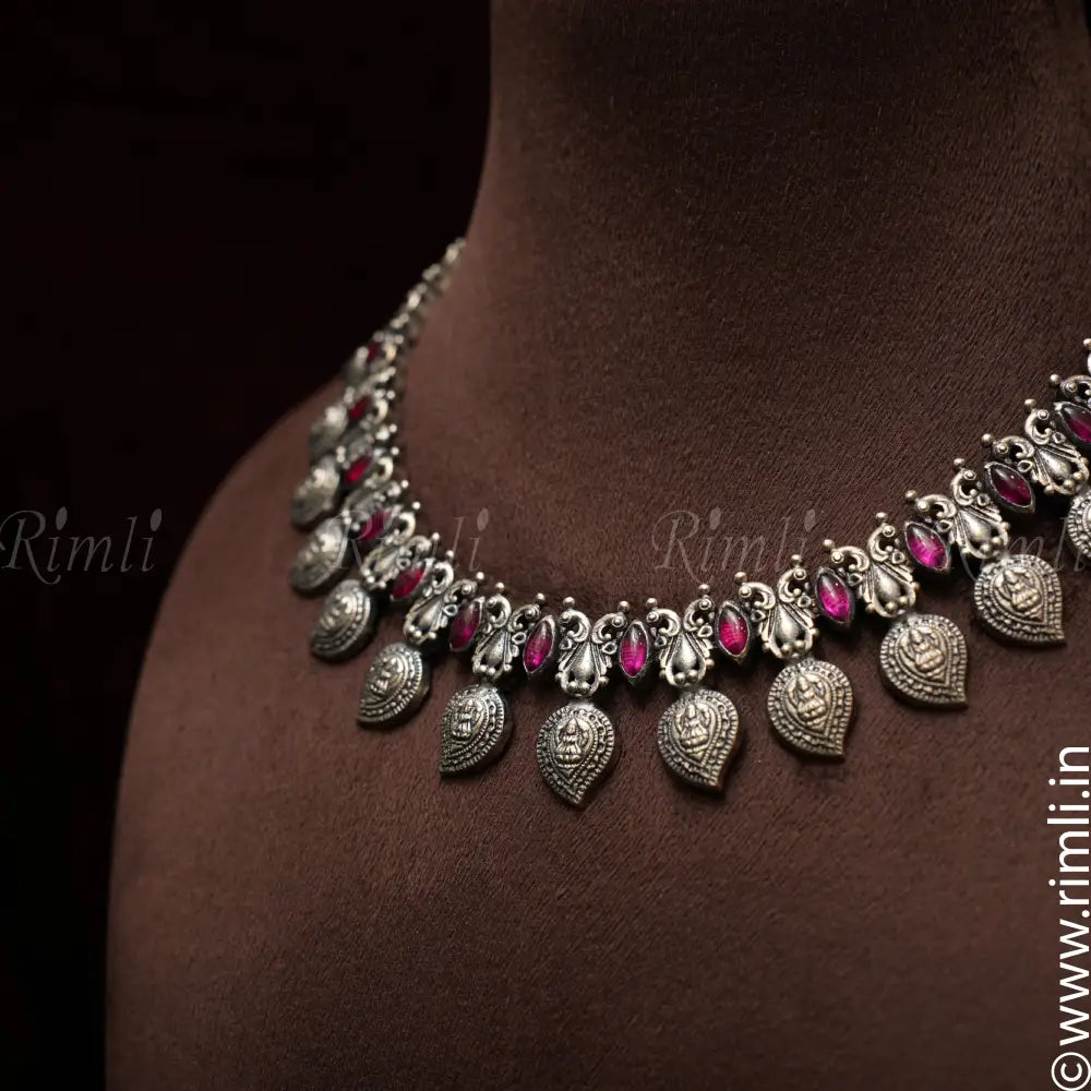 Ekathva Silver Necklace - Rimli Boutique