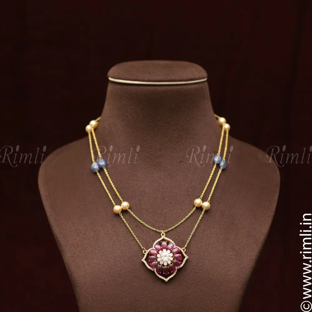 Shivika Silver Necklace - Rimli Boutique