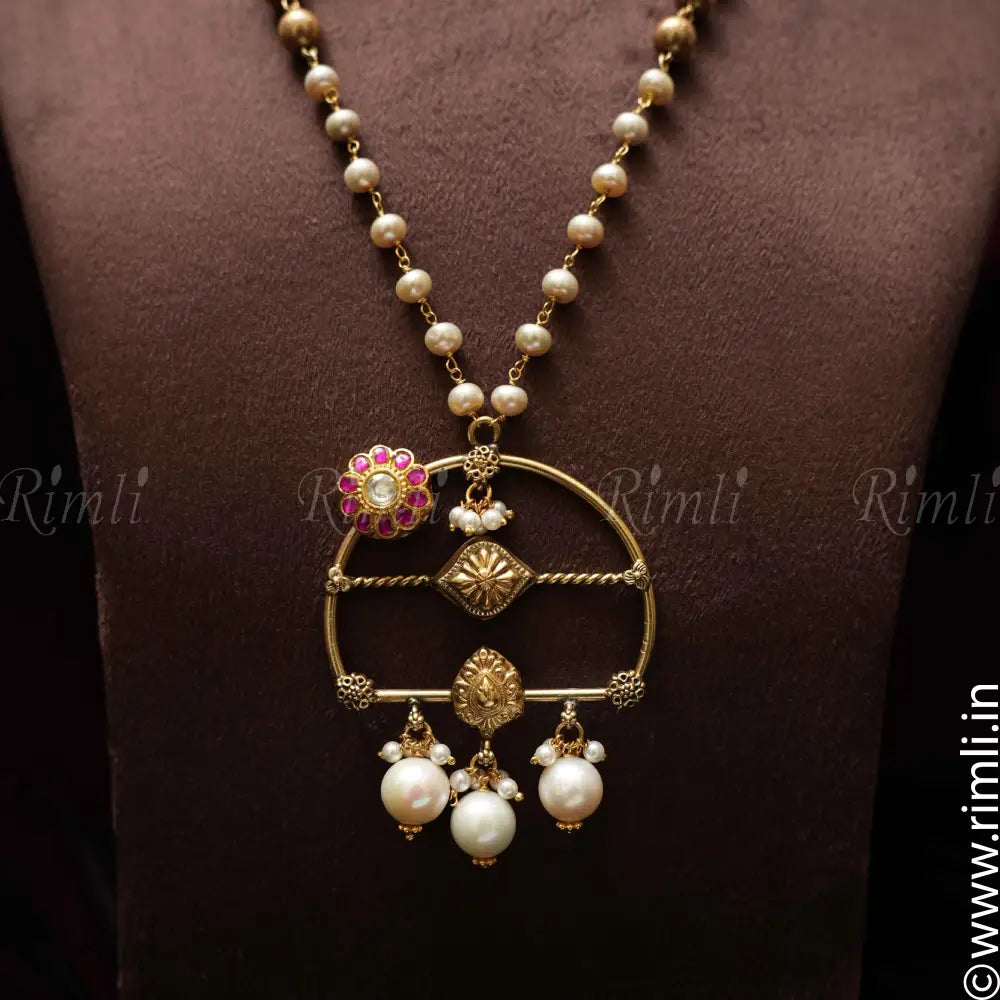 Ruhika Silver Fusion Necklace - Rimli Boutique
