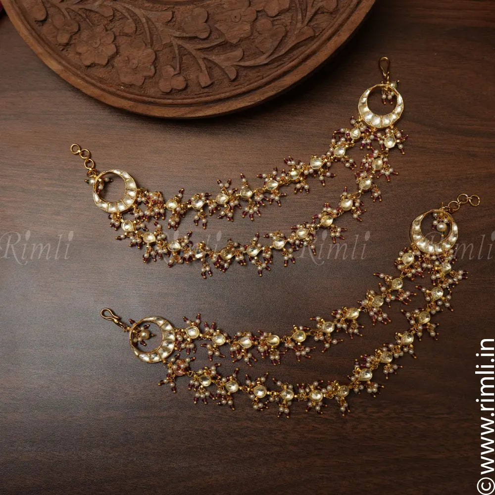 Swra Polki Ear Chain - Rimli Boutique