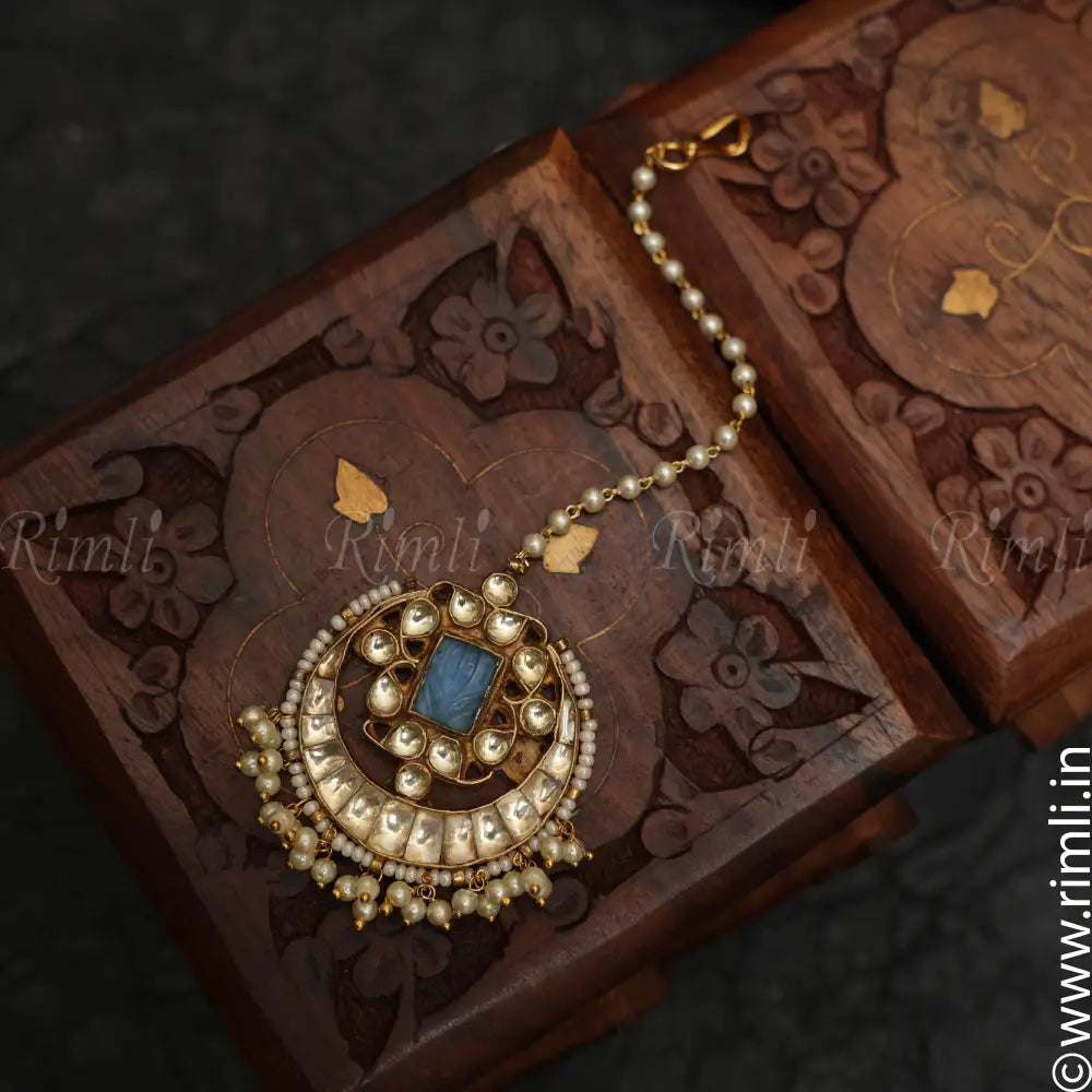 Cinmayi Turquoise Tikka - Rimli Boutique