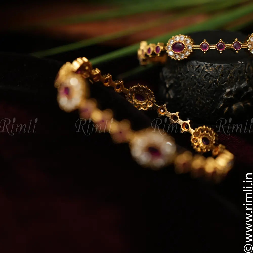 Ukta Antique Bangle - Red - Rimli Boutique