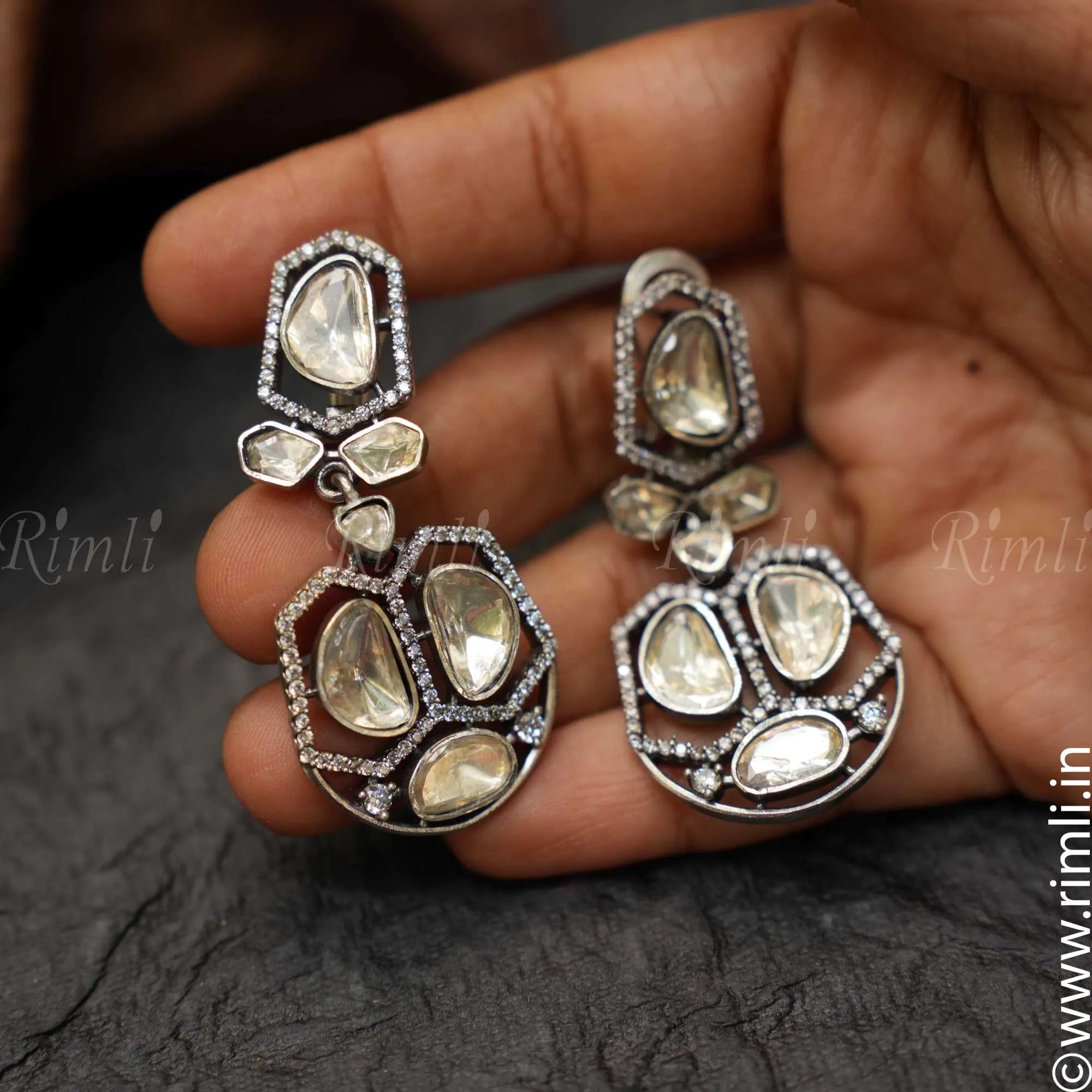 Neesha Silver Earring - Rimli Boutique
