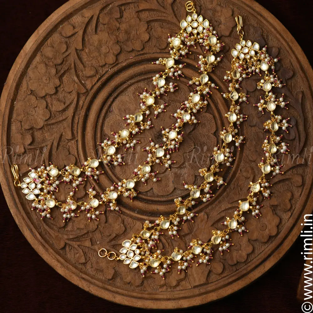 Kavia Polki Ear Chain - Rimli Boutique