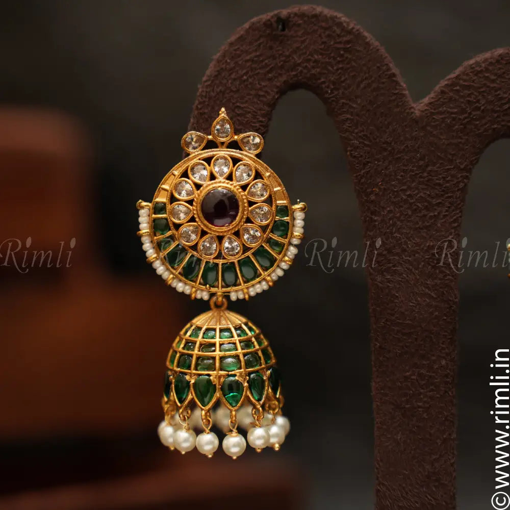 Lisha Antique Jhumka Earrings