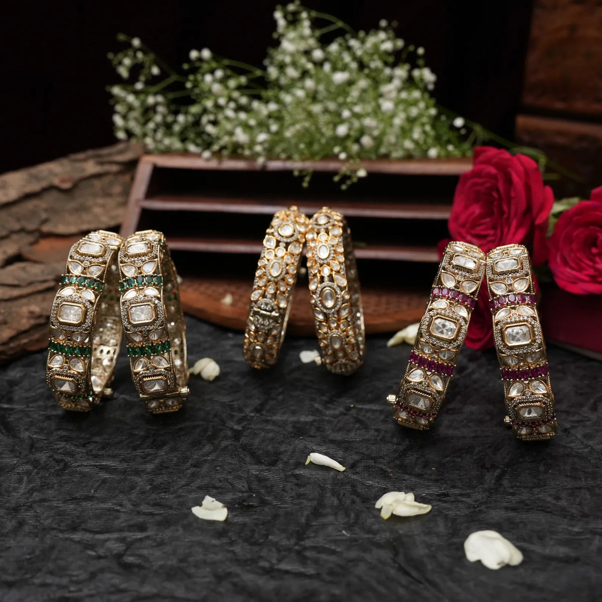 Kundan Bangles & Polki Bangles