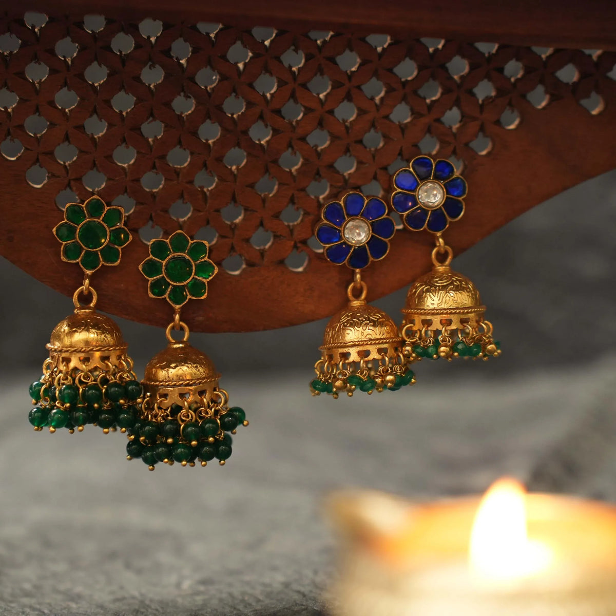 925 Silver Gold Plated Earrings