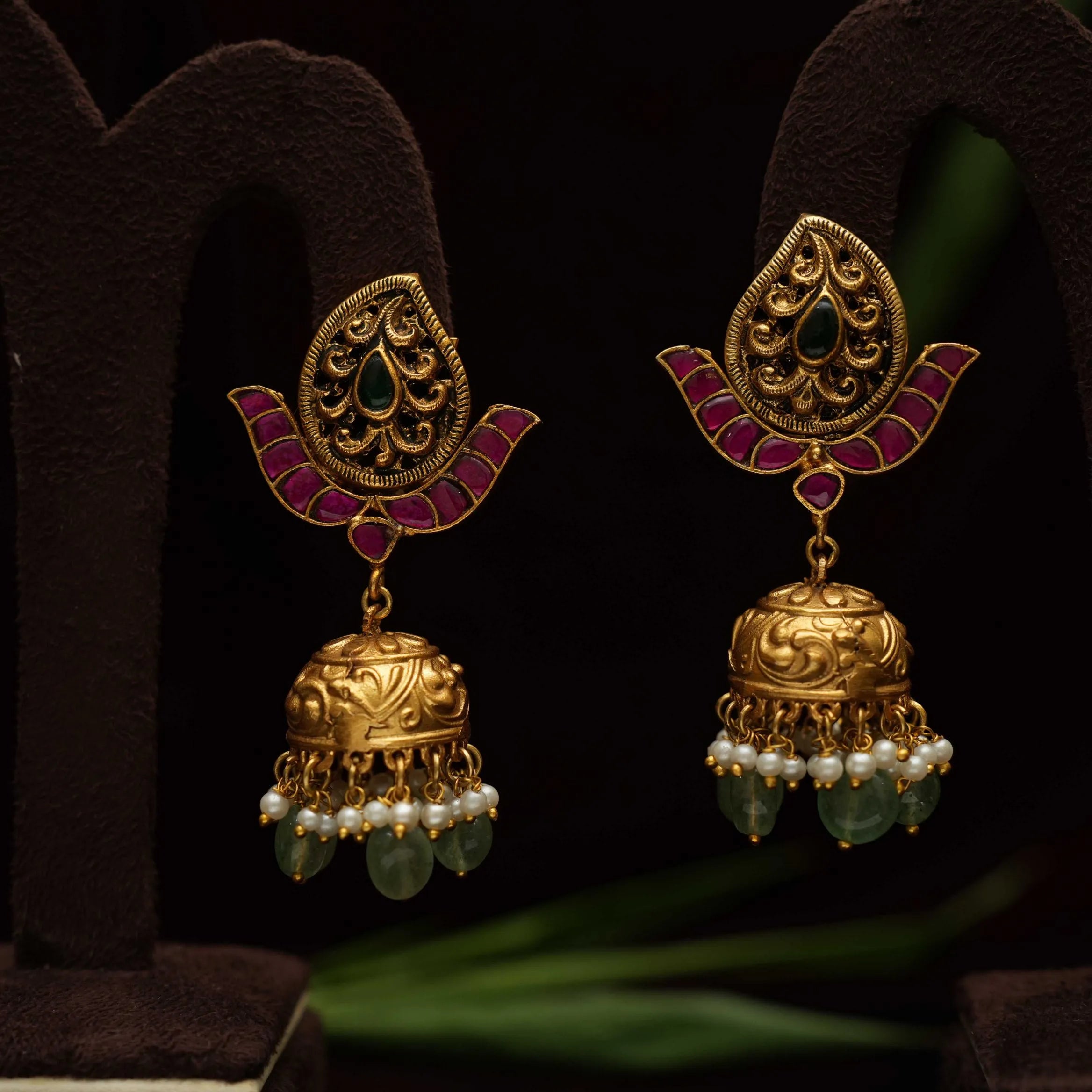 Aadhini Antique Jhumka Earrings