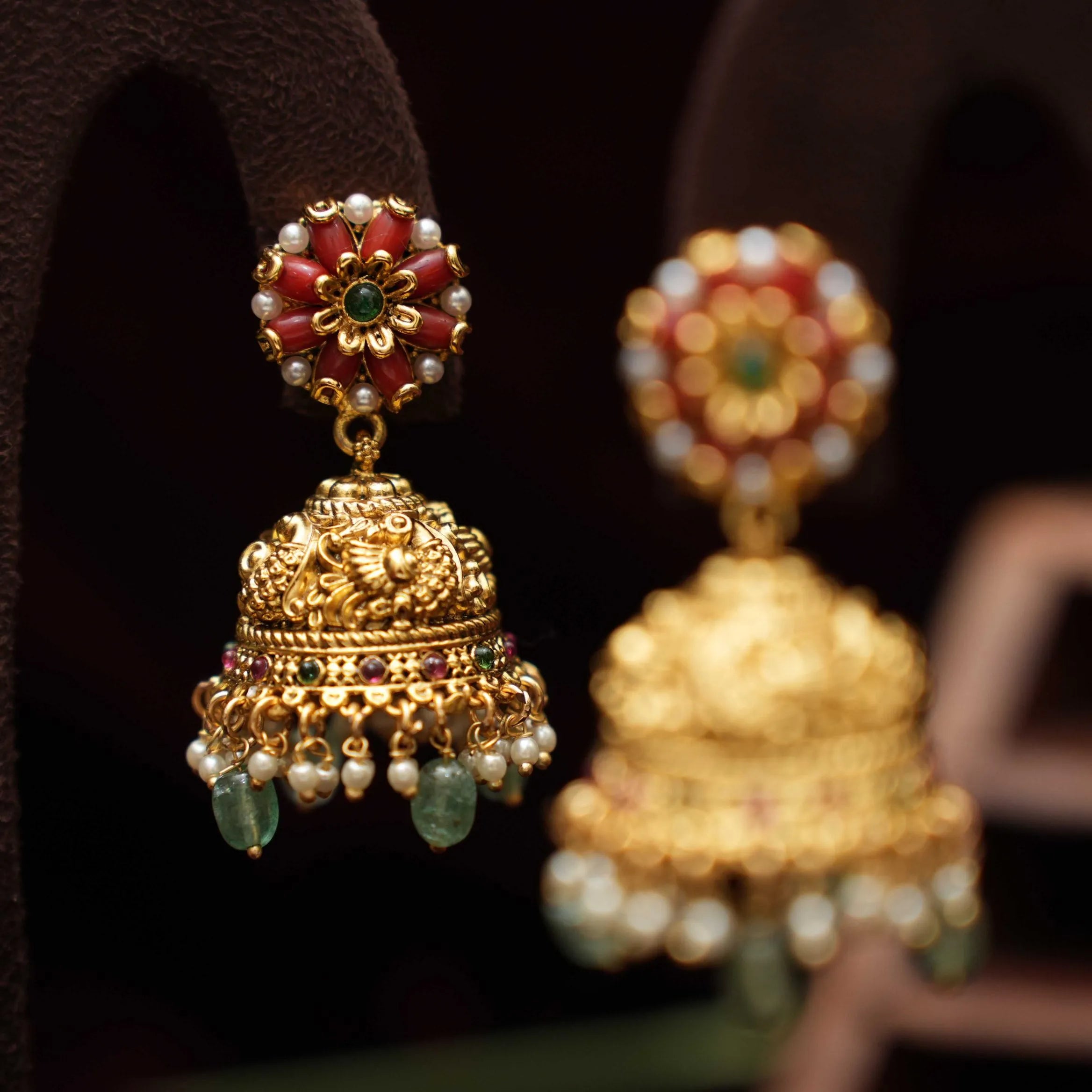 Aadhini Antique Jhumka Earrings
