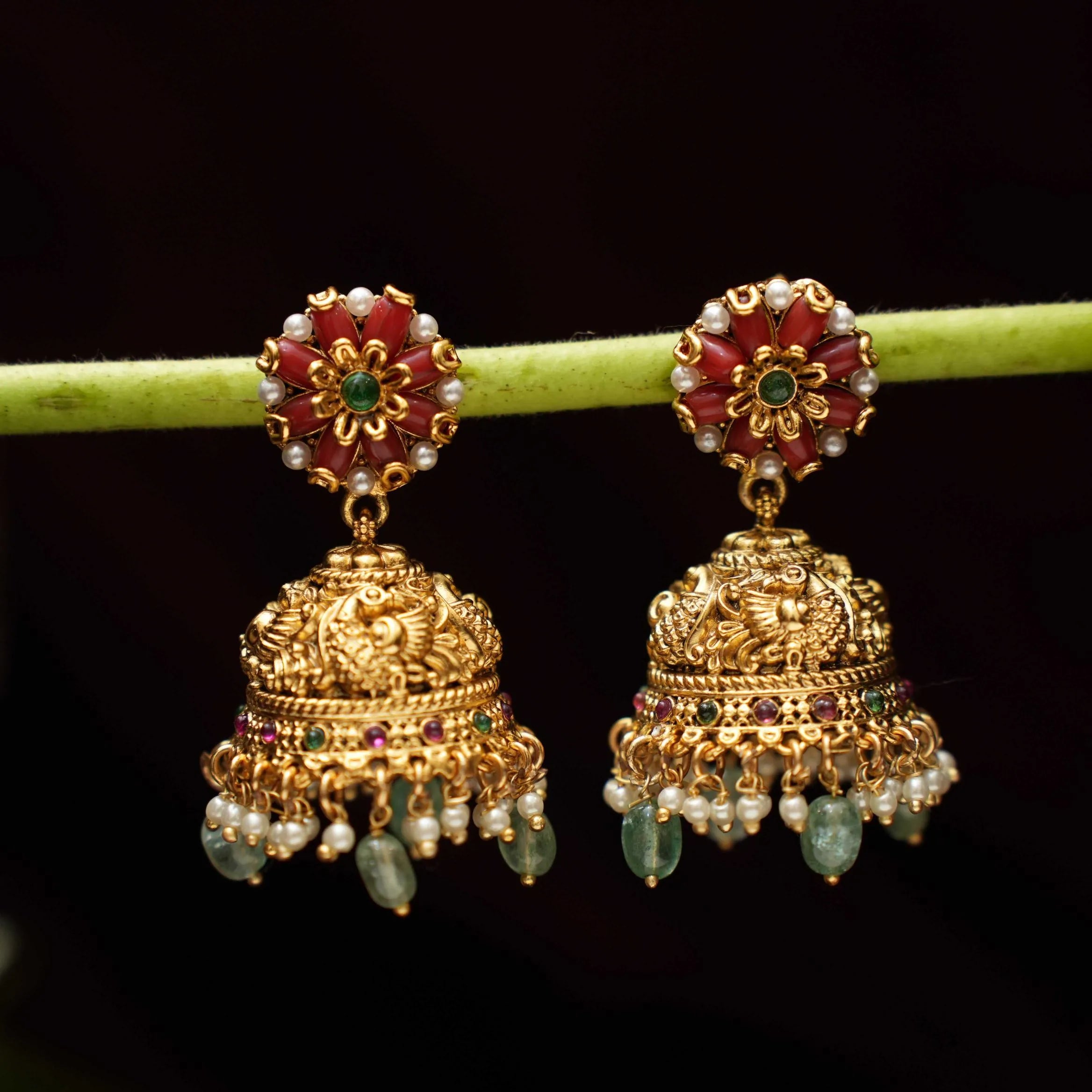 Aadhini Antique Jhumka Earrings