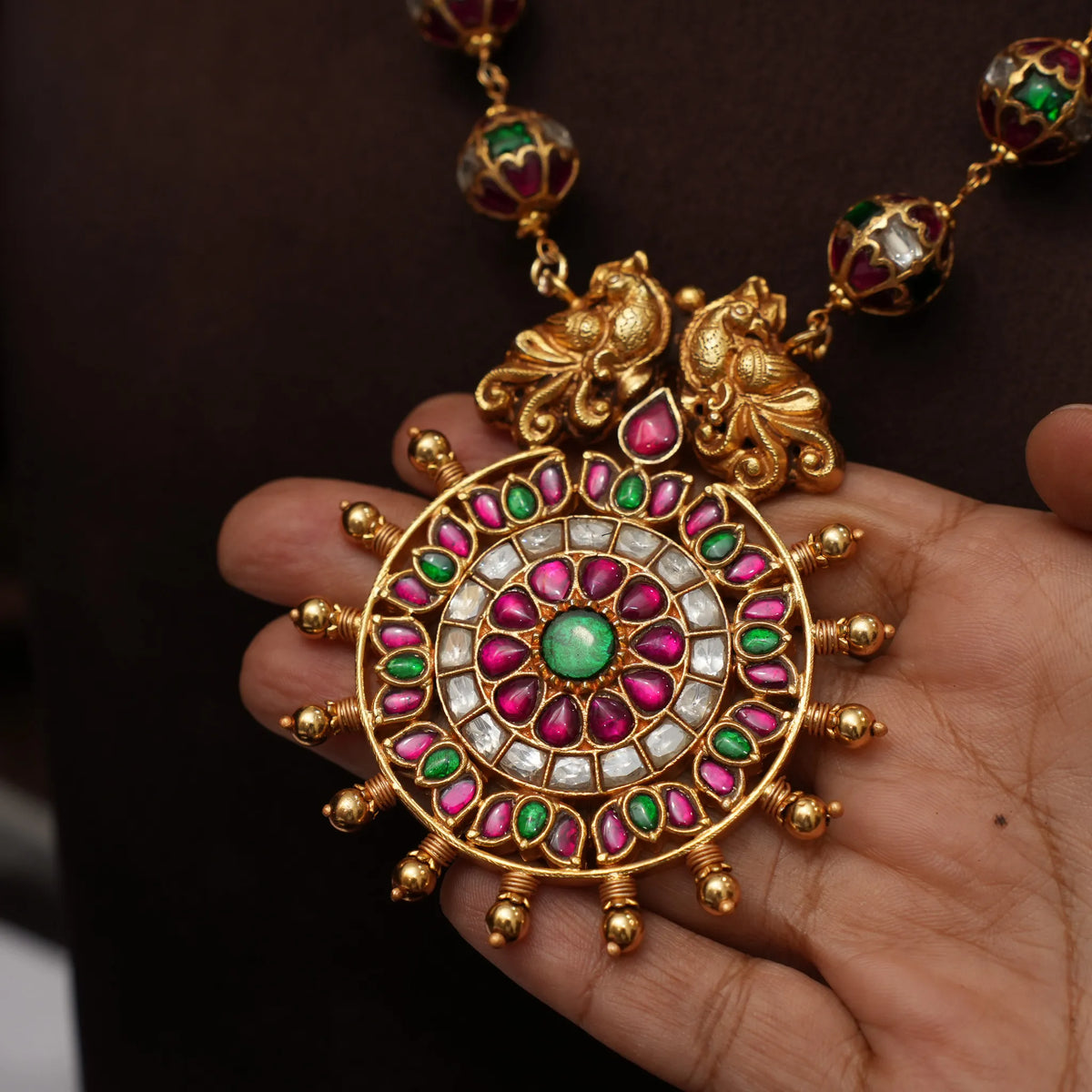 Aadhirai Silver Necklace