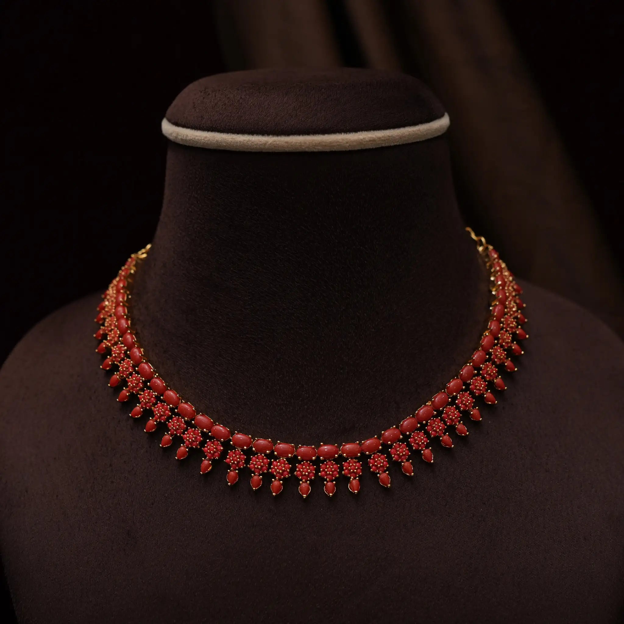 Aadhya Antique Coral Necklace