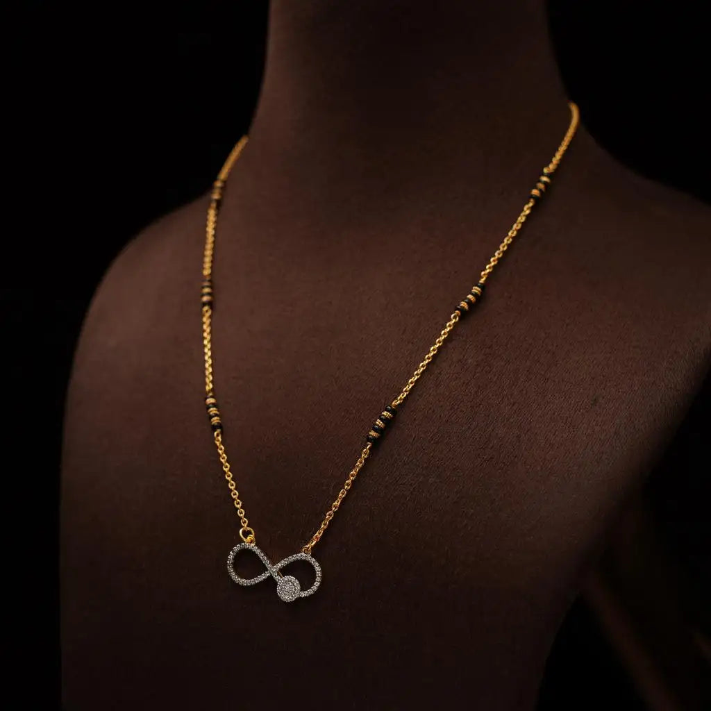 Aadrita Silver Mangalsutra Chain