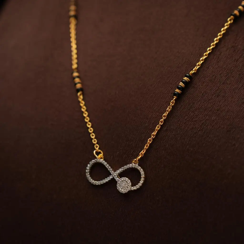 Aadrita Silver Mangalsutra Chain