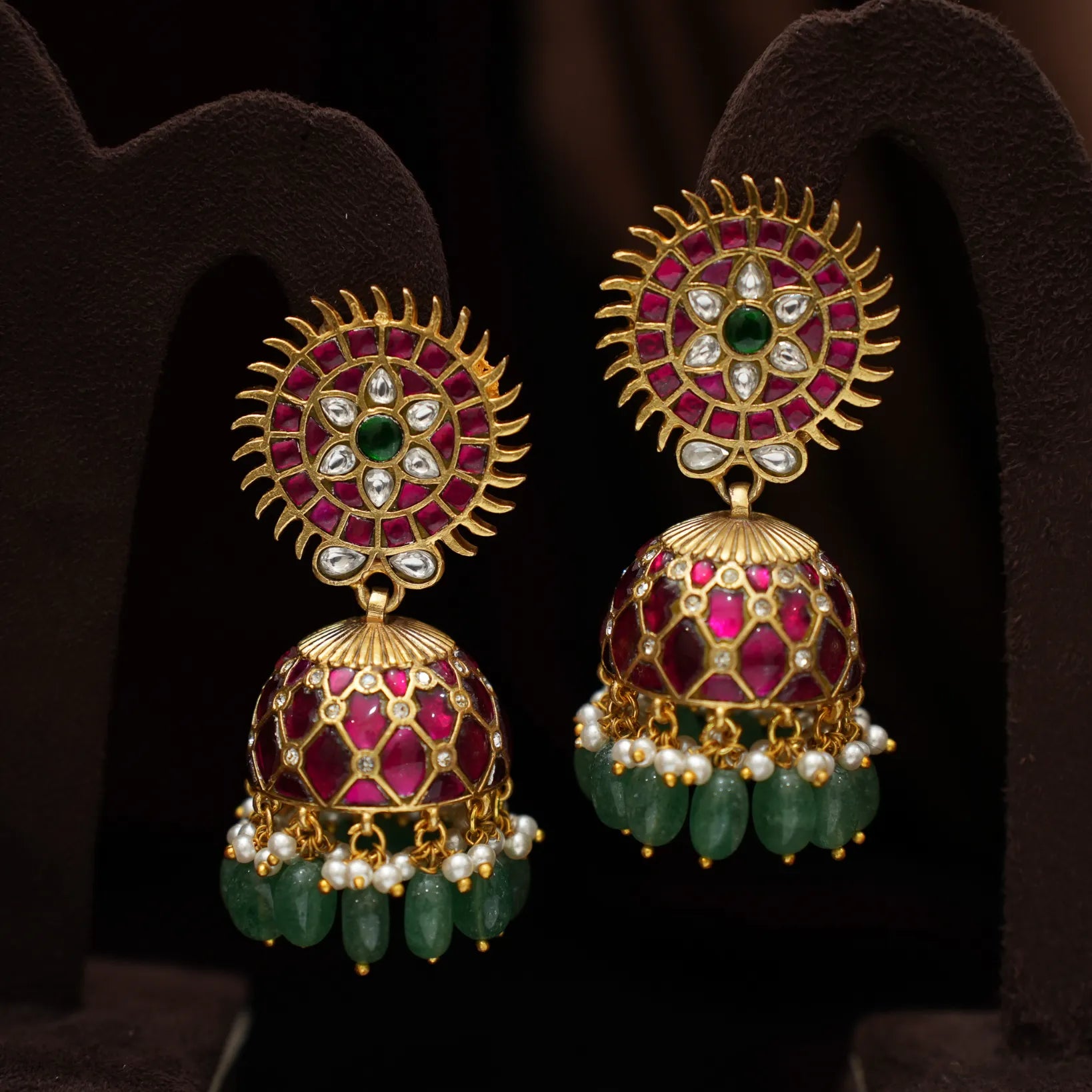 Aahira Polki Jhumka Earrings