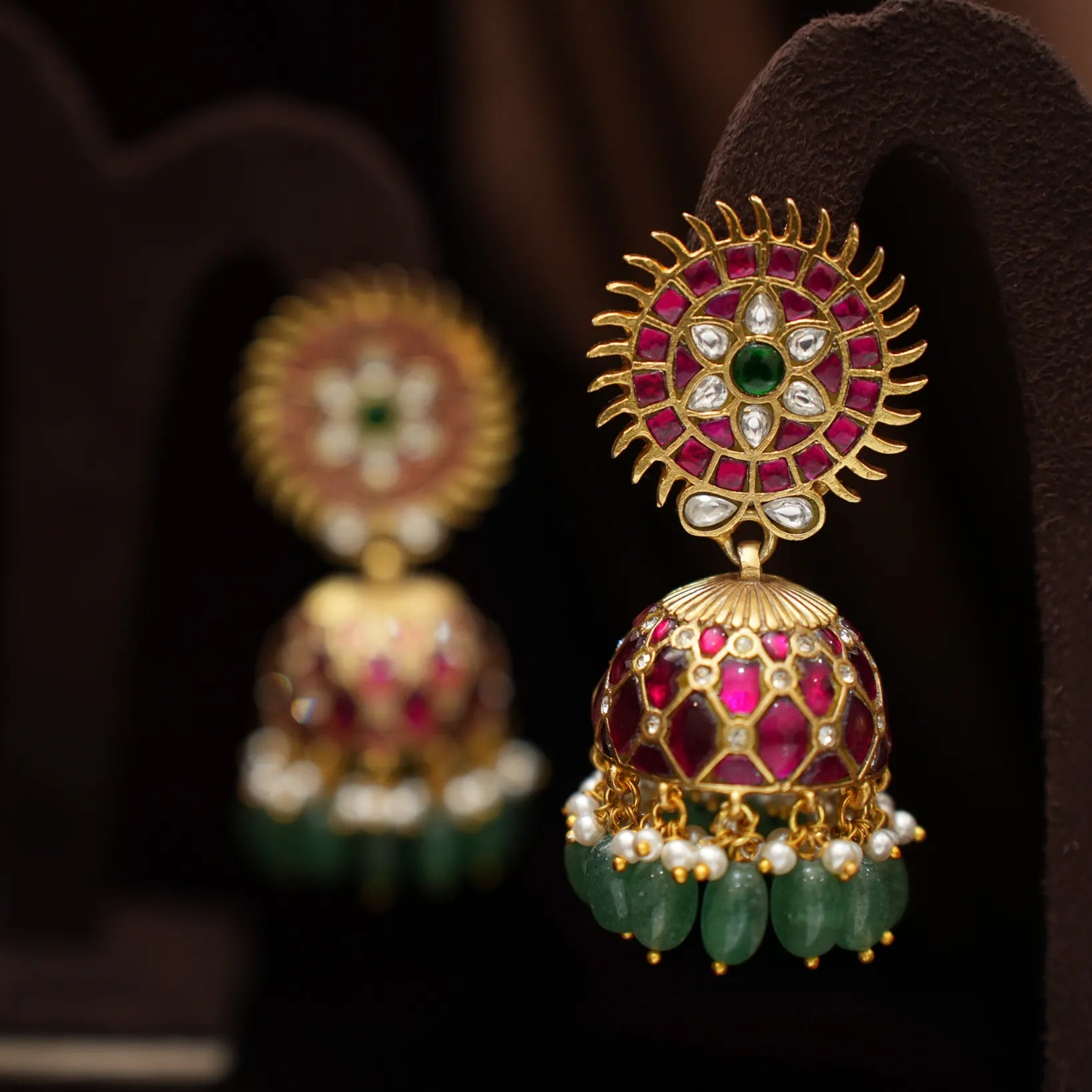Aahira Polki Jhumka Earrings