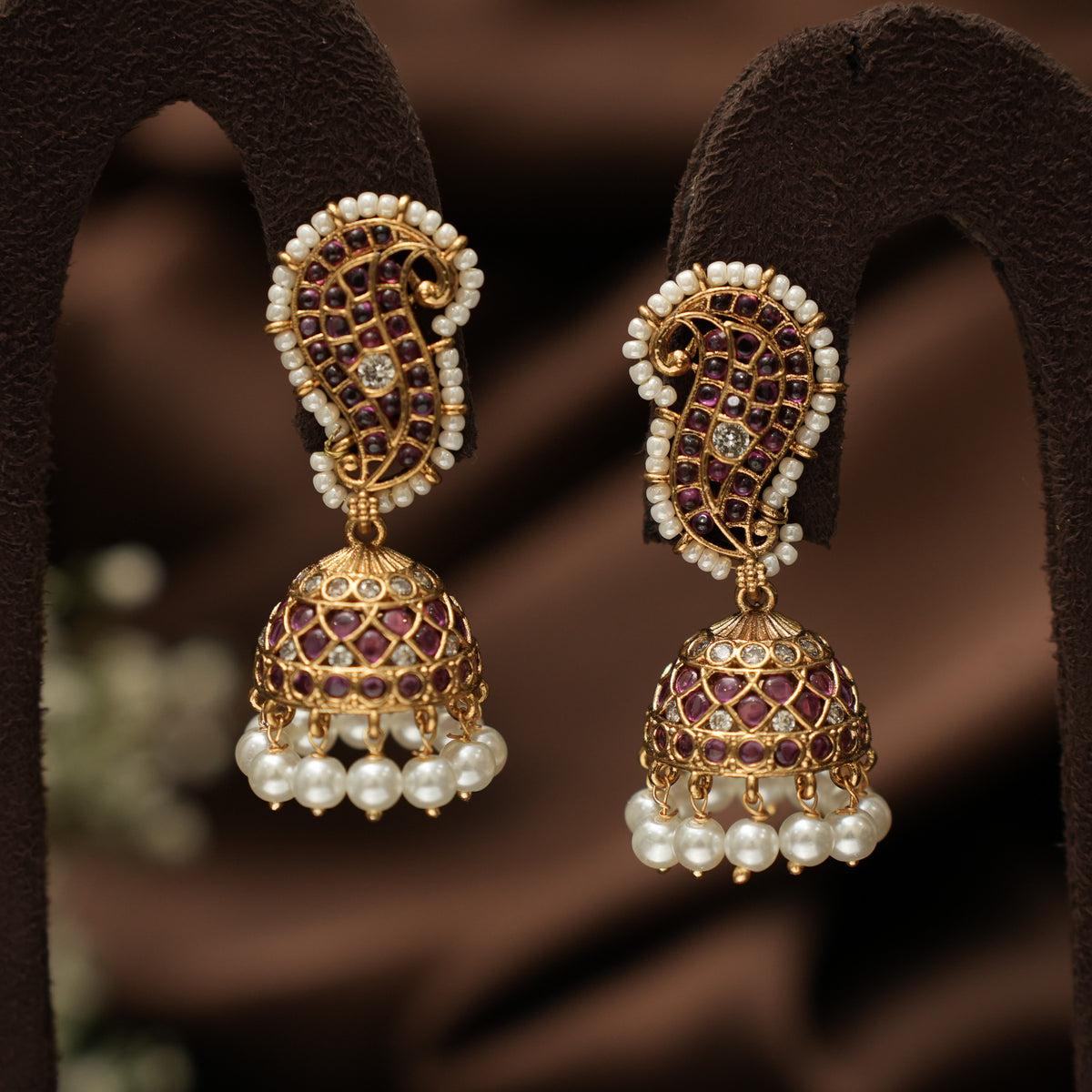 Aanandita Antique Jhumka Earrings