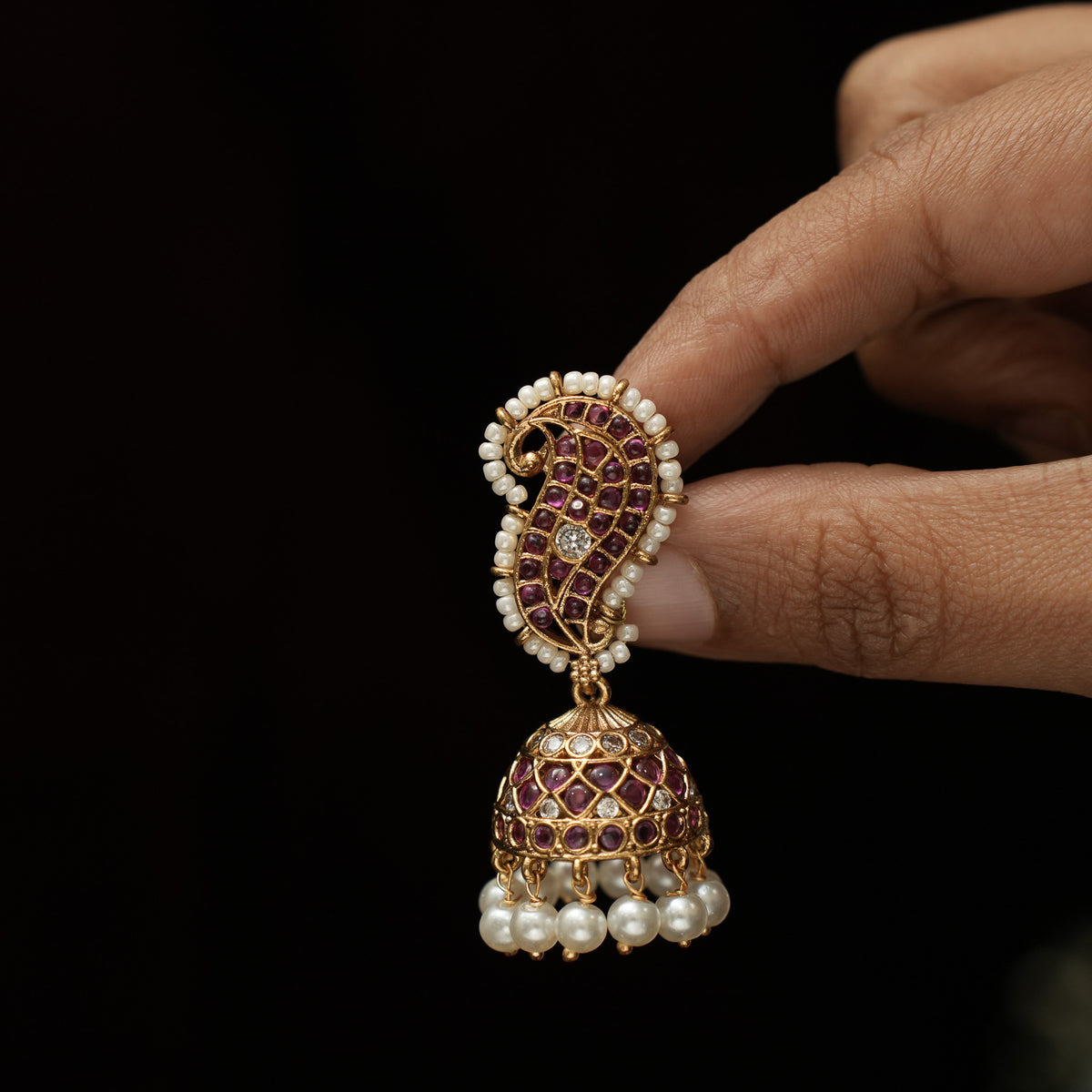 Aanandita Antique Jhumka Earrings