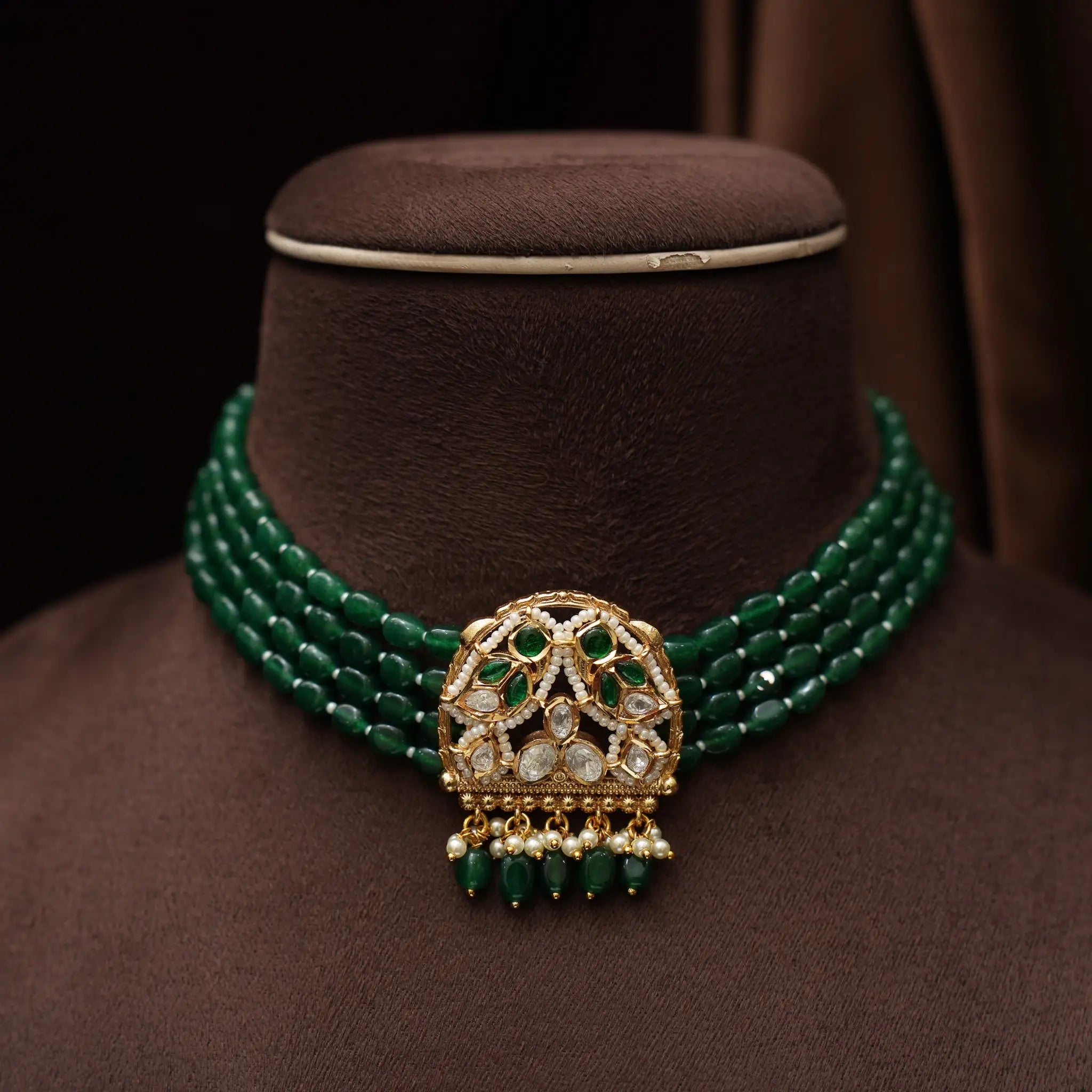 Aapti Beaded Choker - Green