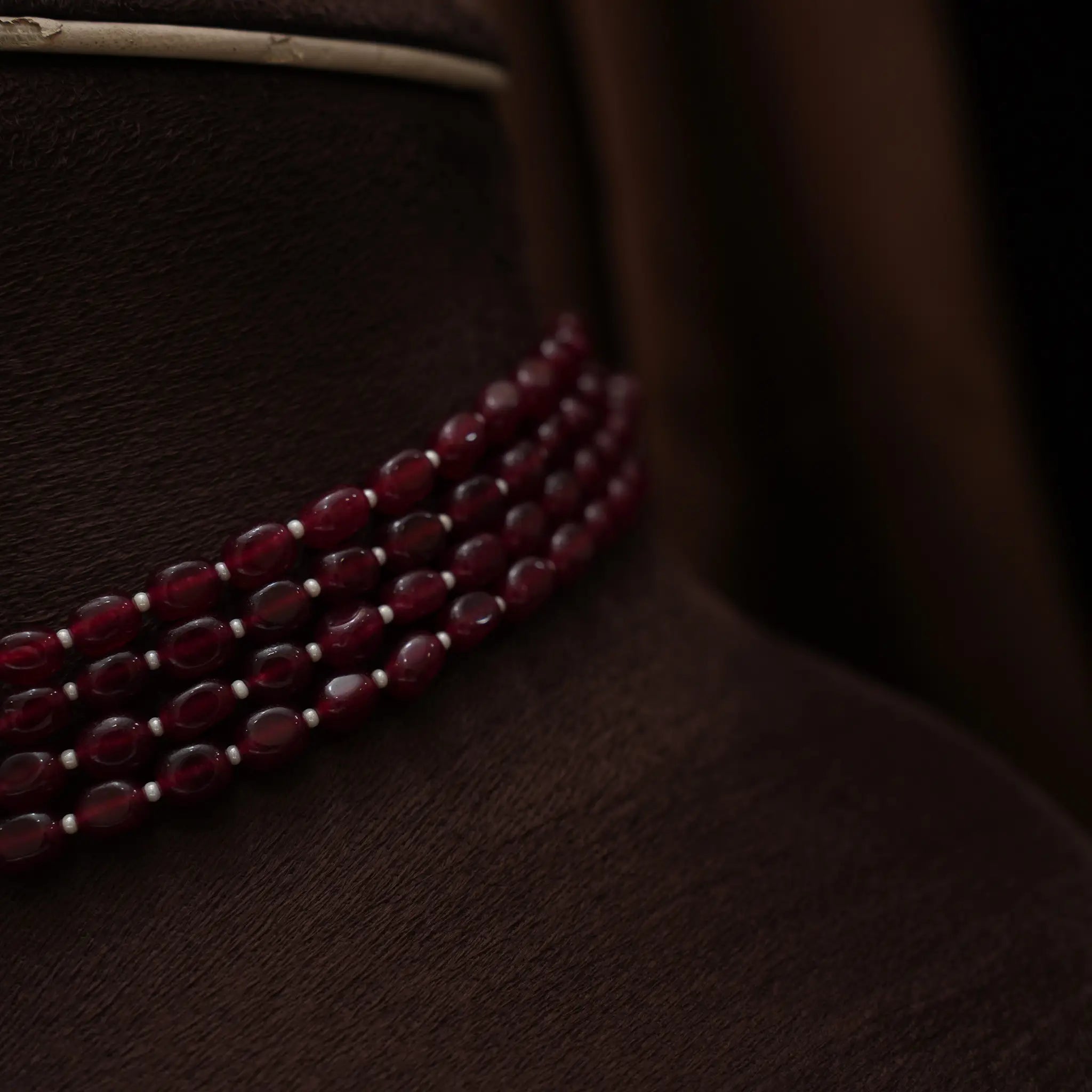 Aapti Beaded Choker - Red