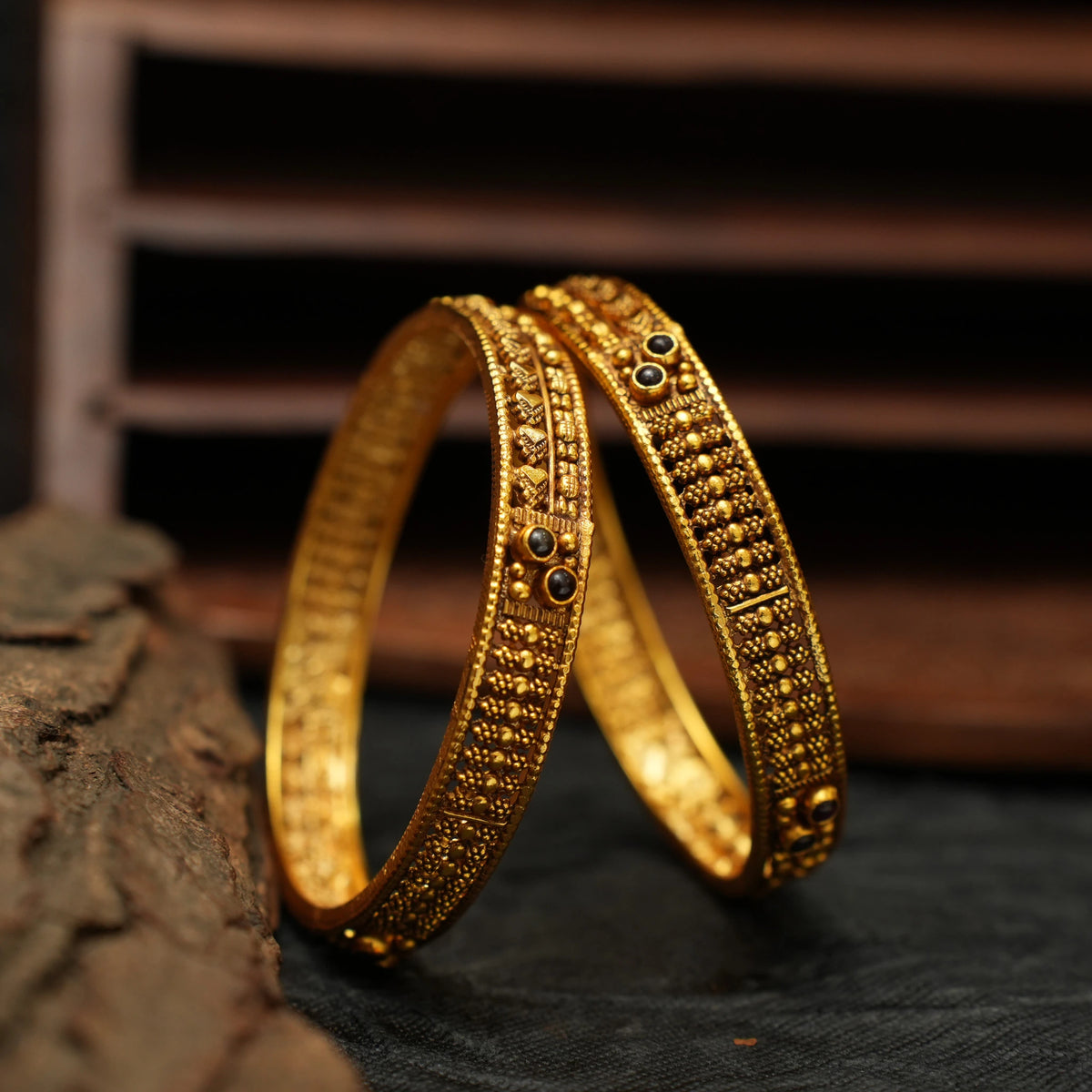 Aarna Silver Bangles